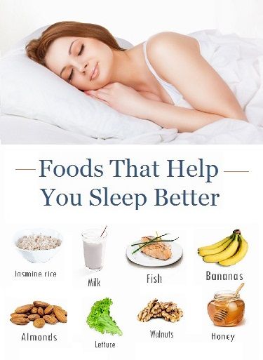 list of food items to fall asleep fast